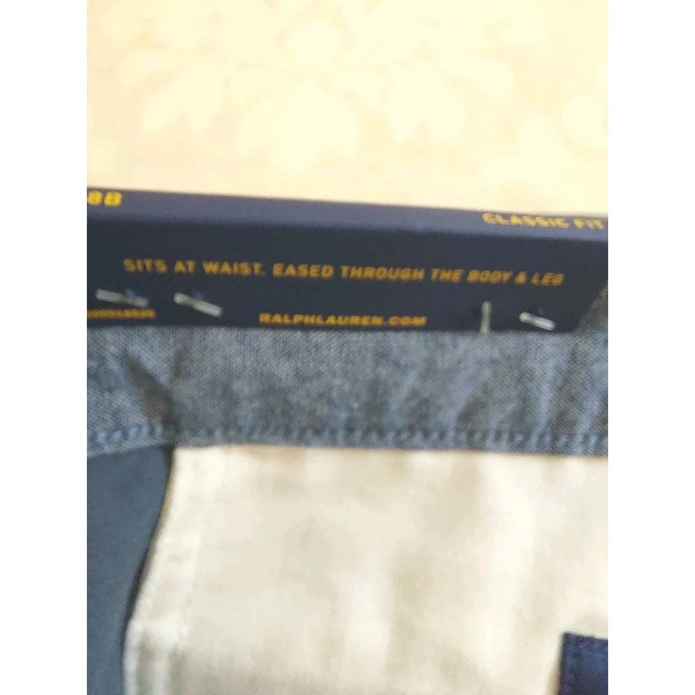 Polo Ralph Lauren Men's Cotton Shorts Big/Tall Blue Flat Front Size 48B $90 NEW!
